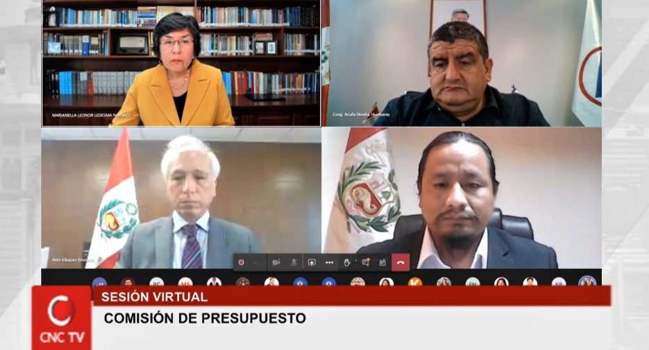 TC, JNJ y Contraloría presentan presupuesto 2021