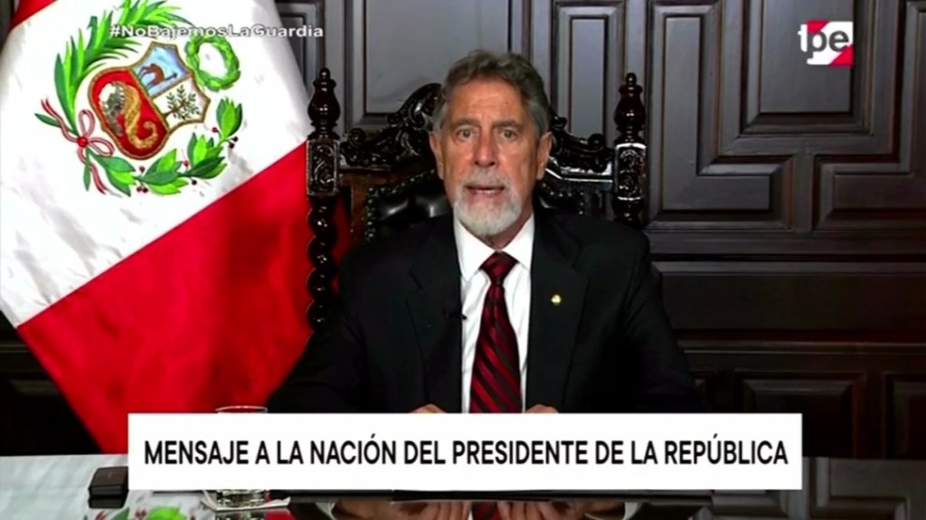 En Mensaje a la Nación el presidente Sagasti ratificó hoy que primer lote de vacunas llegará al país el 9 de&nbsp;febrero
