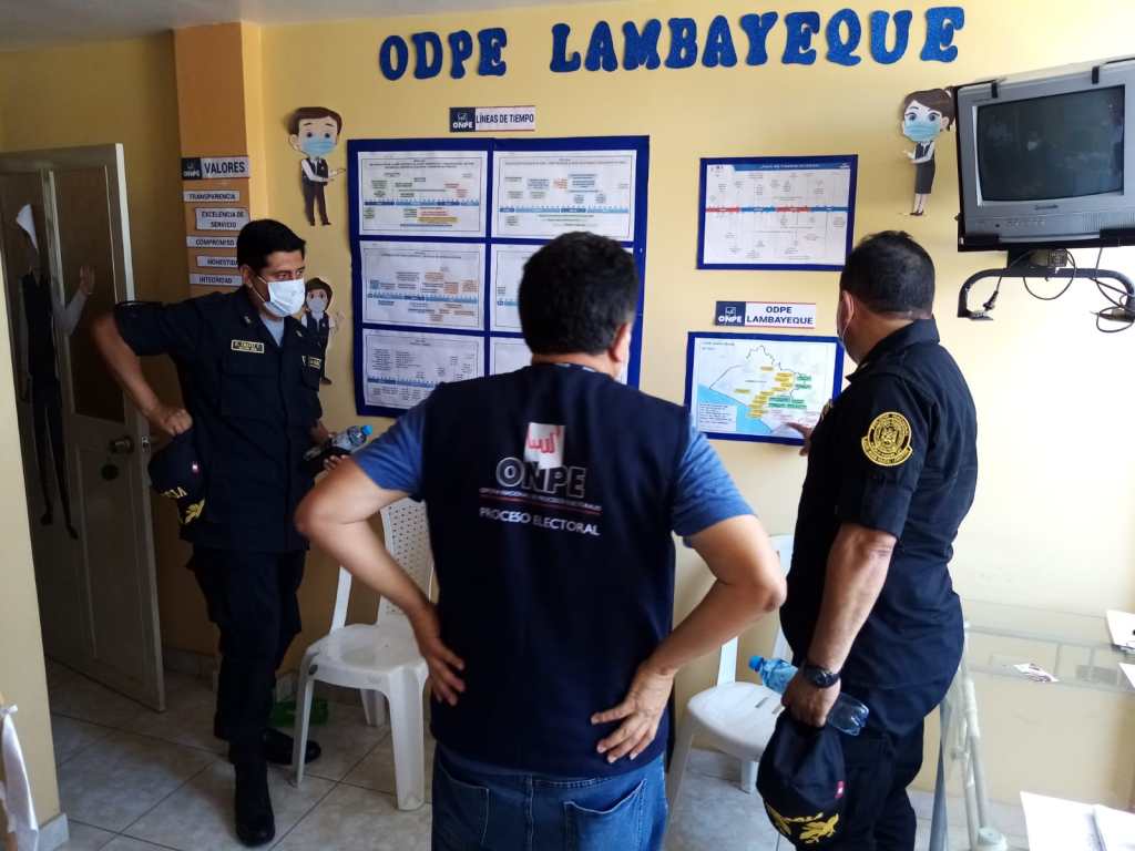 ODPE Lambayeque coordina con Fuerzas Armadas y Policía Nacional medidas de seguridad para elecciones del 11 de abril