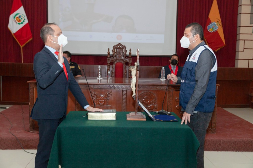 En Lambayeque más de 100 policías están aislados y más de 500 fuera de servicio activo por la pandemia revelan en juramentación del Comité Regional de Seguridad Ciudadana