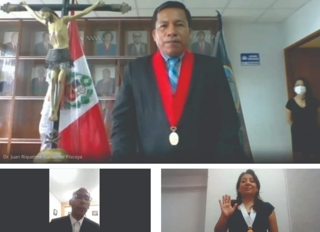 Ante el presidente de la Corte de Justicia de Lambayeque juraron hoy dos jueces provisionales para&nbsp;Jaén