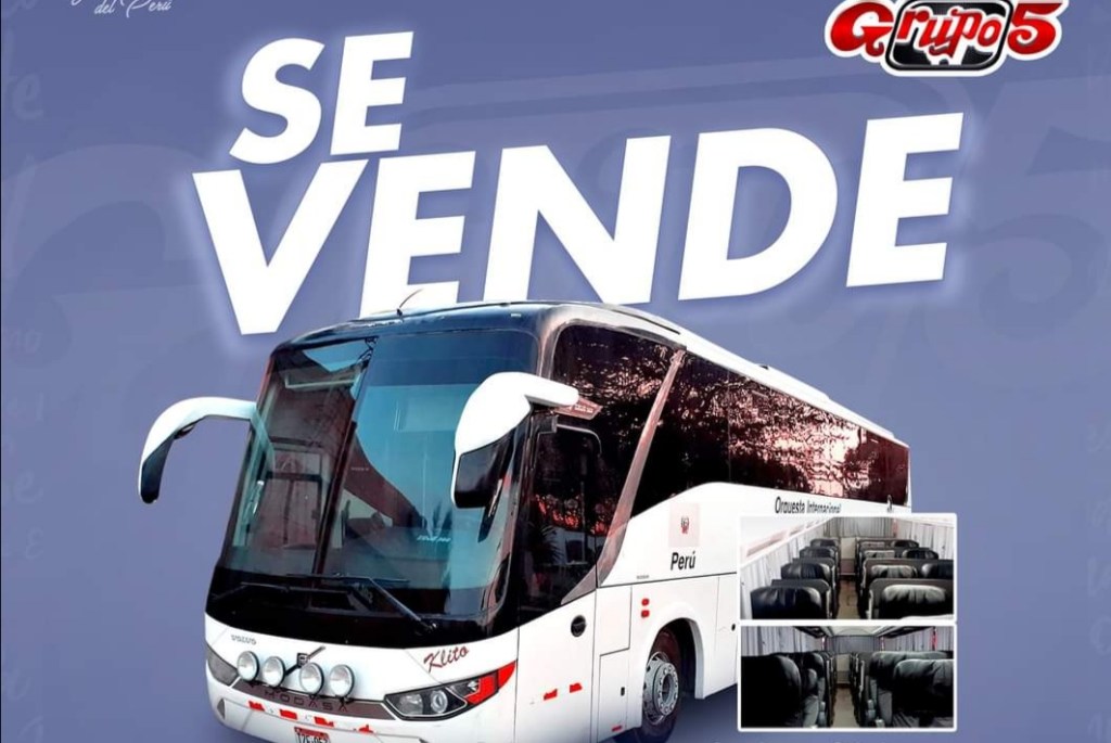 Crisis económica ante suspensión de espectáculos  llegó al Grupo 5 de Monsefú que puso en venta su&nbsp;bus