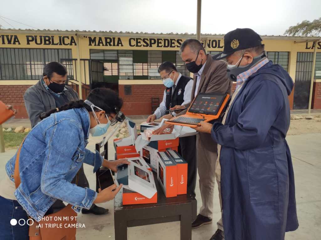 Fiscalizan entrega de tablets en colegios de zonas rurales de Lambayeque afectados por la pandemia y acceso a&nbsp;internet