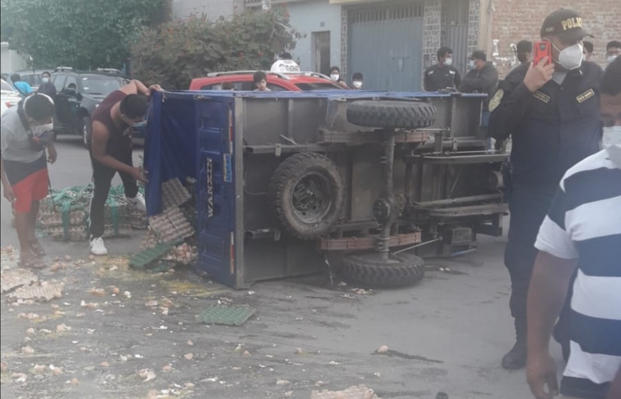 Violento accidente en La Victoria por exceso de velocidad deja una persona herida