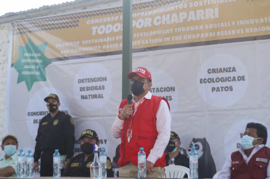 Ministro del Interior va a Chongoyape a reserva ecológica de Chaparrí amenazada por mafias de invasión de tierras