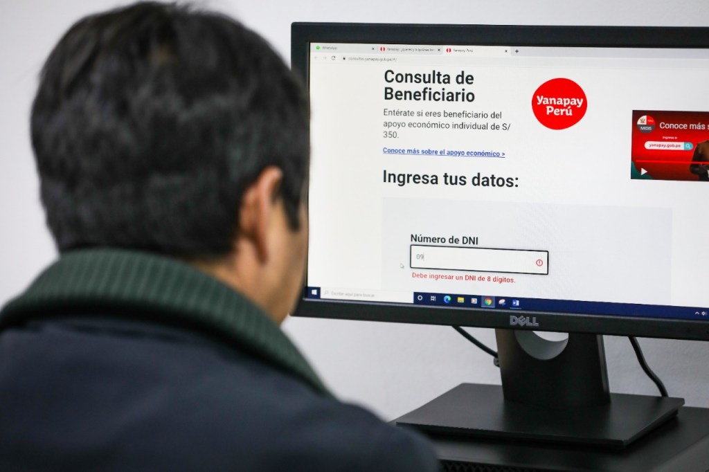 Población puede conocer si es beneficiaria del bono económico Yanapay y desde el 5 de octubre se conocerá fecha y asignación de la modalidad de&nbsp;cobro