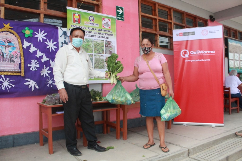 Qali Warma: Hortalizas de biohuerto complementan la alimentación escolar en&nbsp;Lambayeque