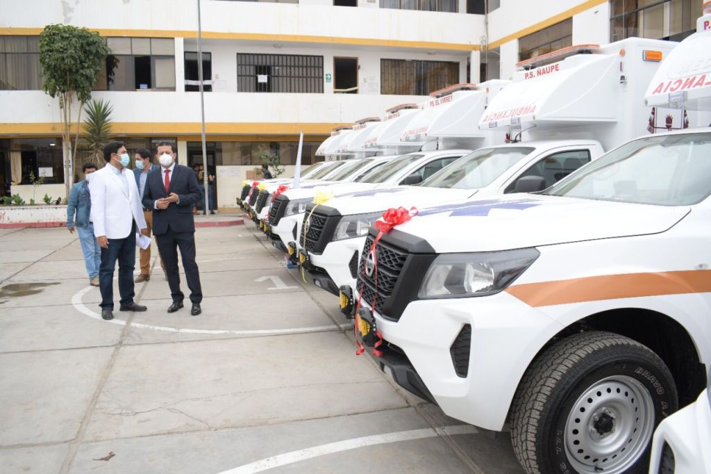 Gobierno regional de Lambayeque recibe 10 primeras de 34 ambulancias urbanas y&nbsp;rurales