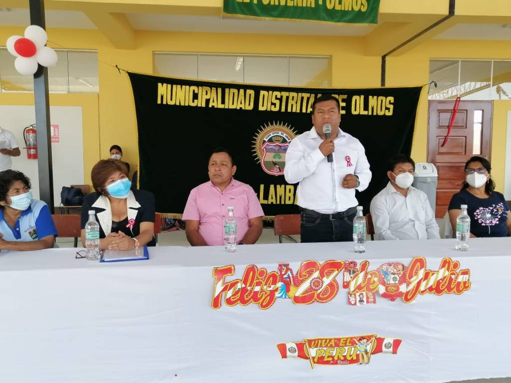 En Olmos inauguran infraestructura de institución educativa 10200 «Jesús Teodoro Serrato Mío» del caserío El&nbsp;Porvenir