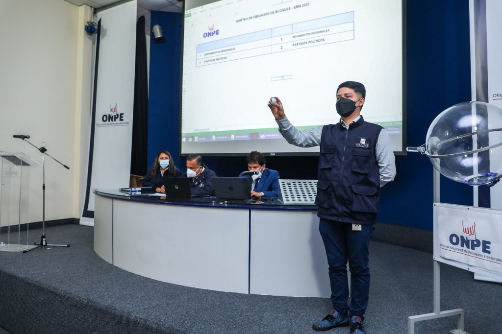 Este martes 9 la ONPE sorteará ubicación de organizaciones políticas en la cédula de sufragio para elecciones de&nbsp;octubre