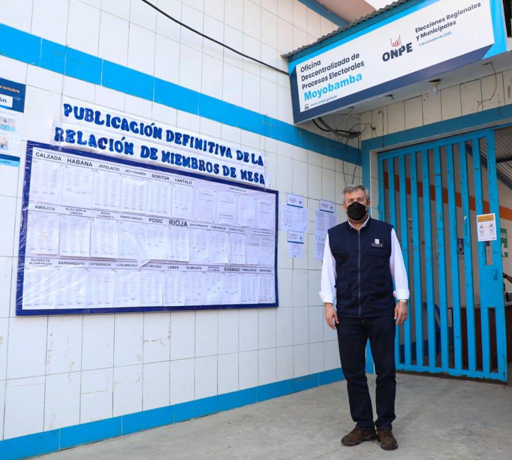 Jefe de la ONPE se reúne en San Martín con instituciones, asociaciones y organizaciones políticas con miras a elecciones del 2 de&nbsp;octubre