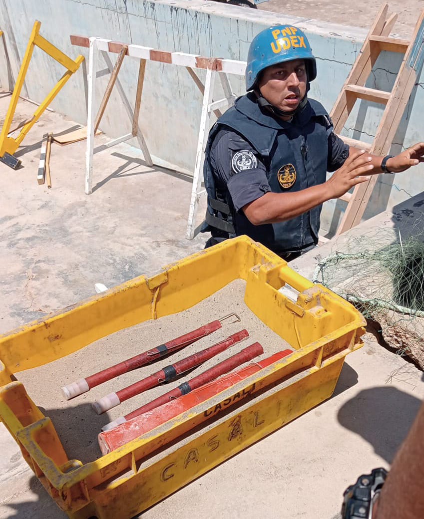 Encuentran tres cartuchos de dinamita en almacén municipal de&nbsp;Monsefú