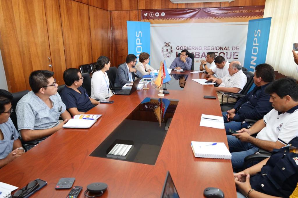 Gobierno regional y Unops ven avances del proceso de licitación pública del hospital de Ferreñafe