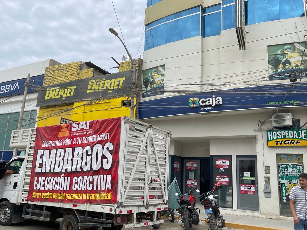 Administracion Tributaria-SAT de Leonardo Ortiz realiza embargos por 169 mil soles a siete&nbsp;contribuyentes