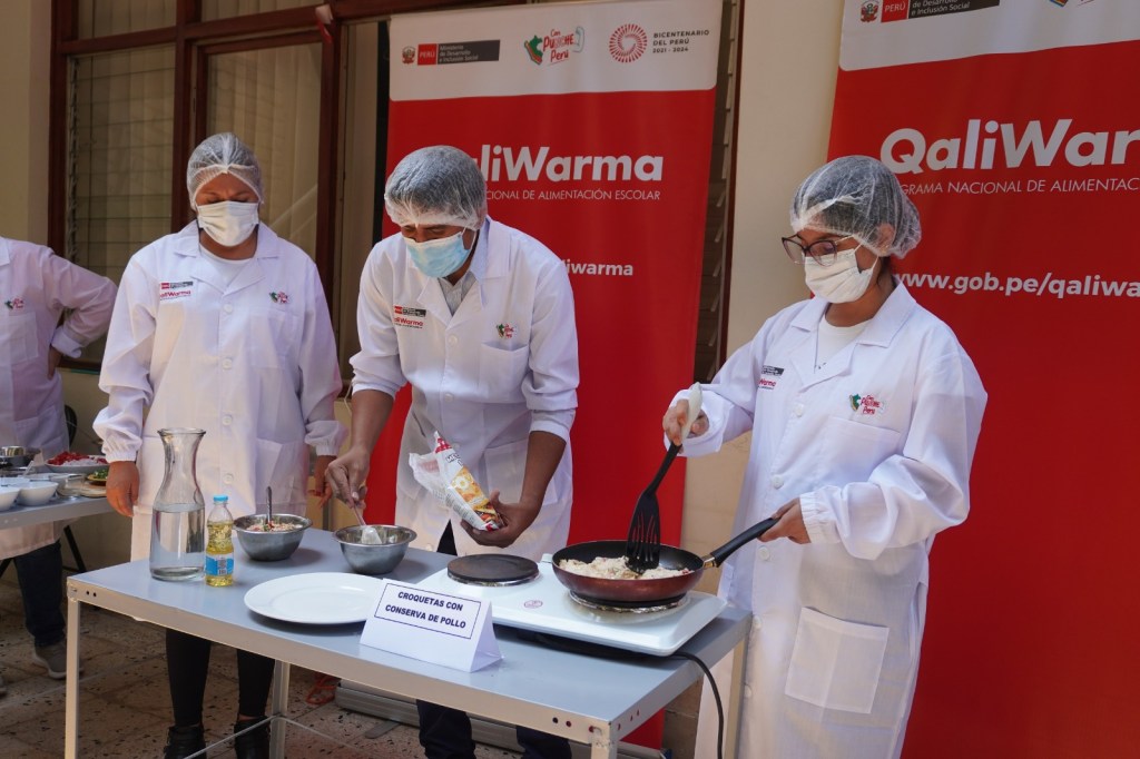 Qali Warma enseña recetas nutritivas para escolares lambayecanos con alimentos del programa social del&nbsp;Midis