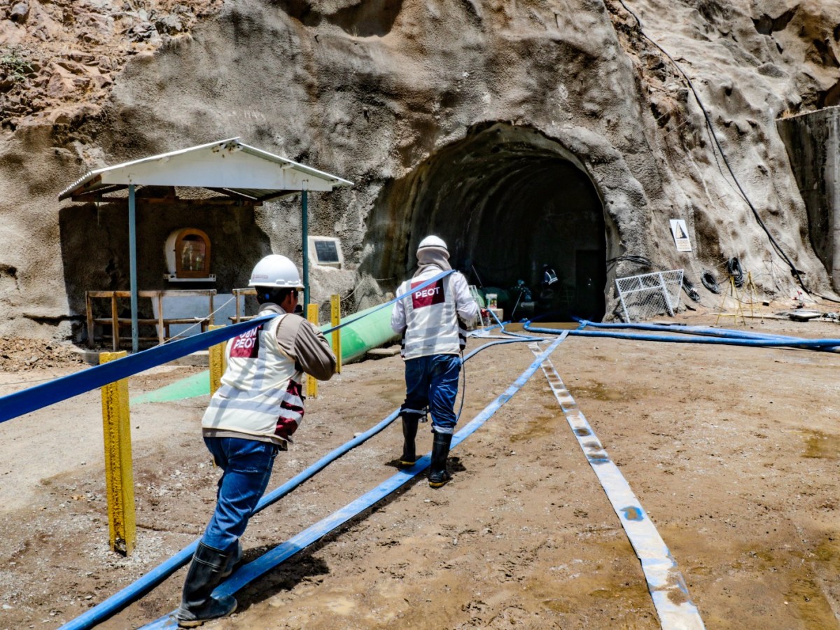 Realizan mantenimiento del túnel trasandino de Olmos para asegurar servicio a usuarios&nbsp;agrícolas
