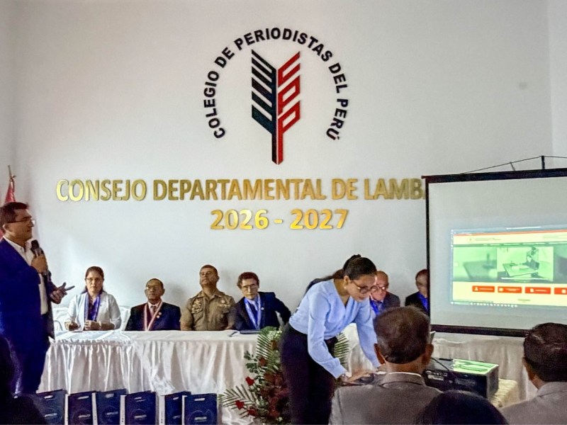 Moderna web institucional presenta el Colegio de Periodistas de&nbsp;Lambayeque