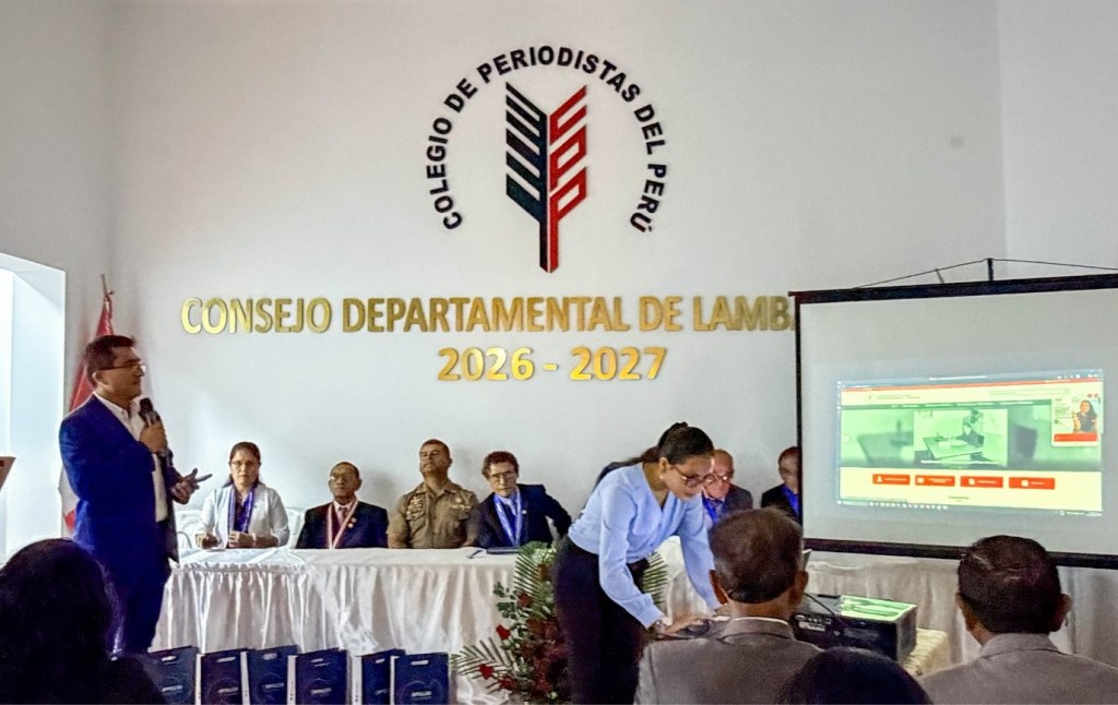 Moderna web institucional presenta el Colegio de Periodistas de Lambayeque